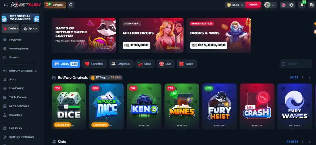 betfury lobby dogecoin