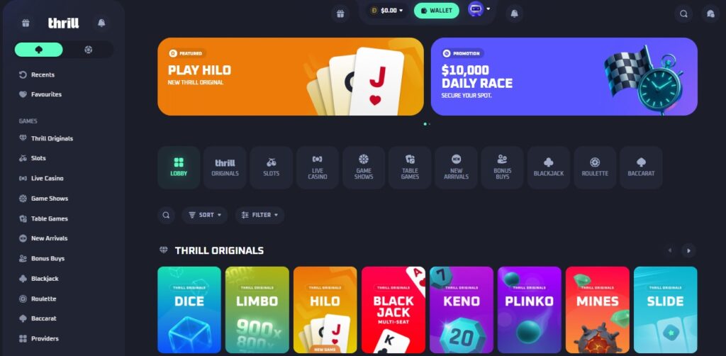 dogecoin thrill lobby d