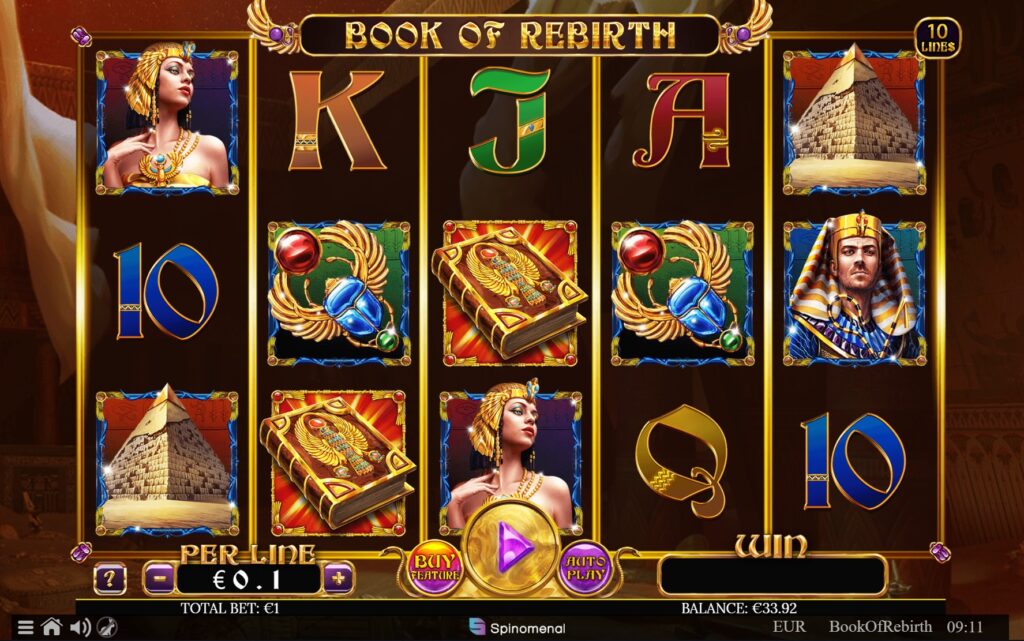 book of rebirth slot ingame