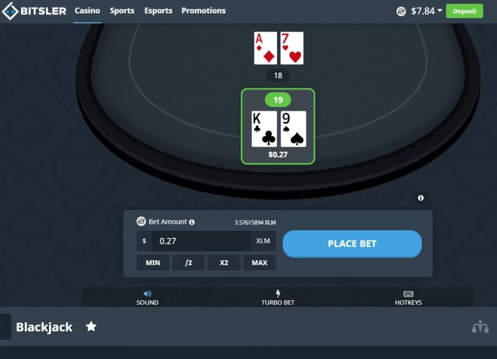 stellar xlm blackjack