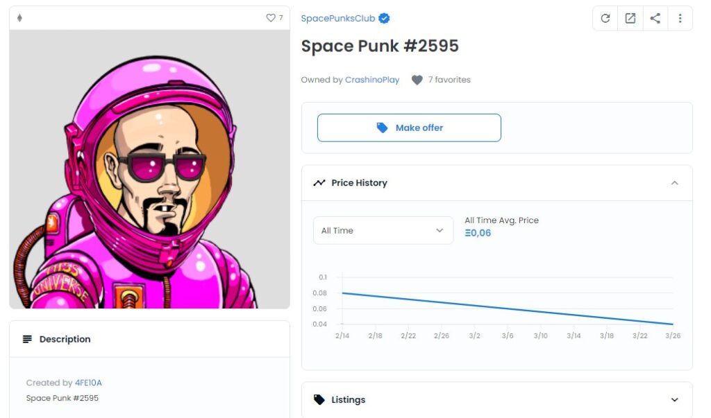 opensea space funk nft