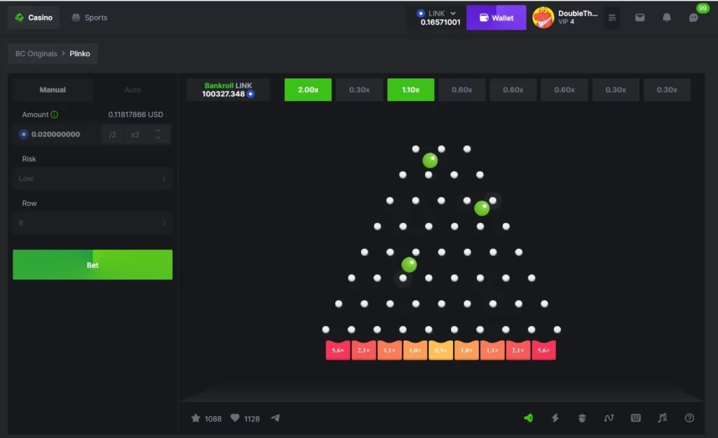 chainlink link plinko