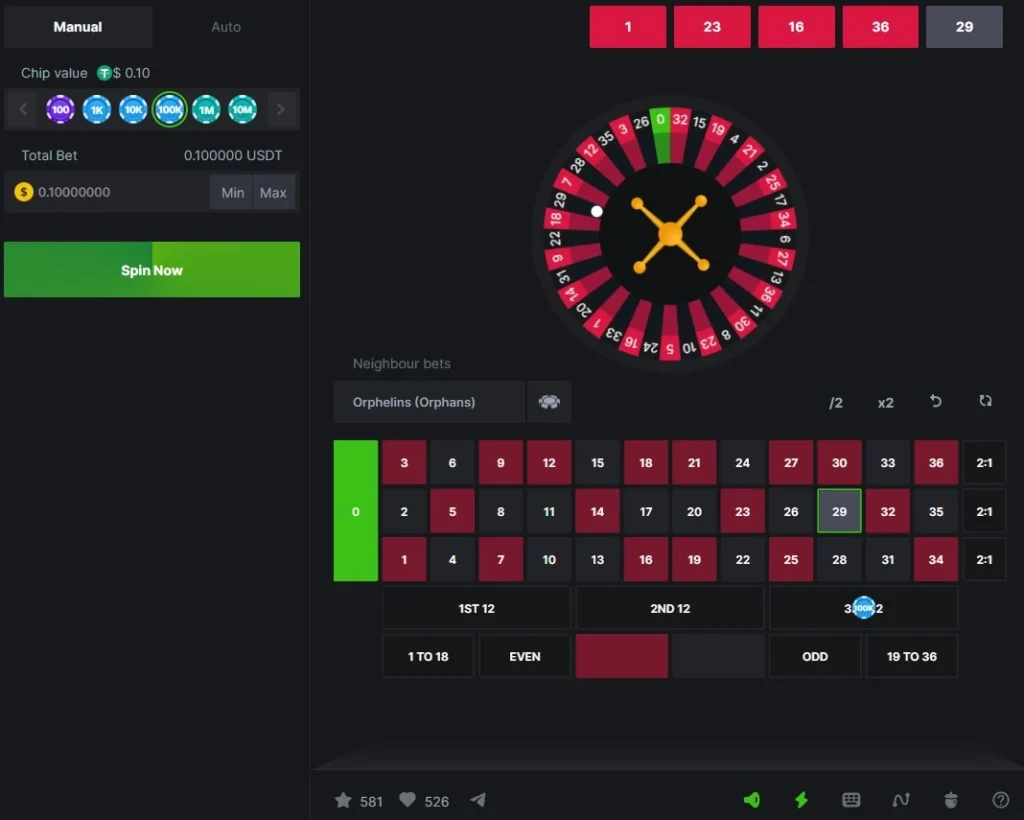 roulette bcgame orig