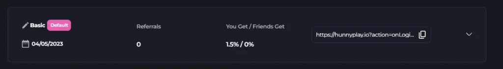 hunnyplay referral program