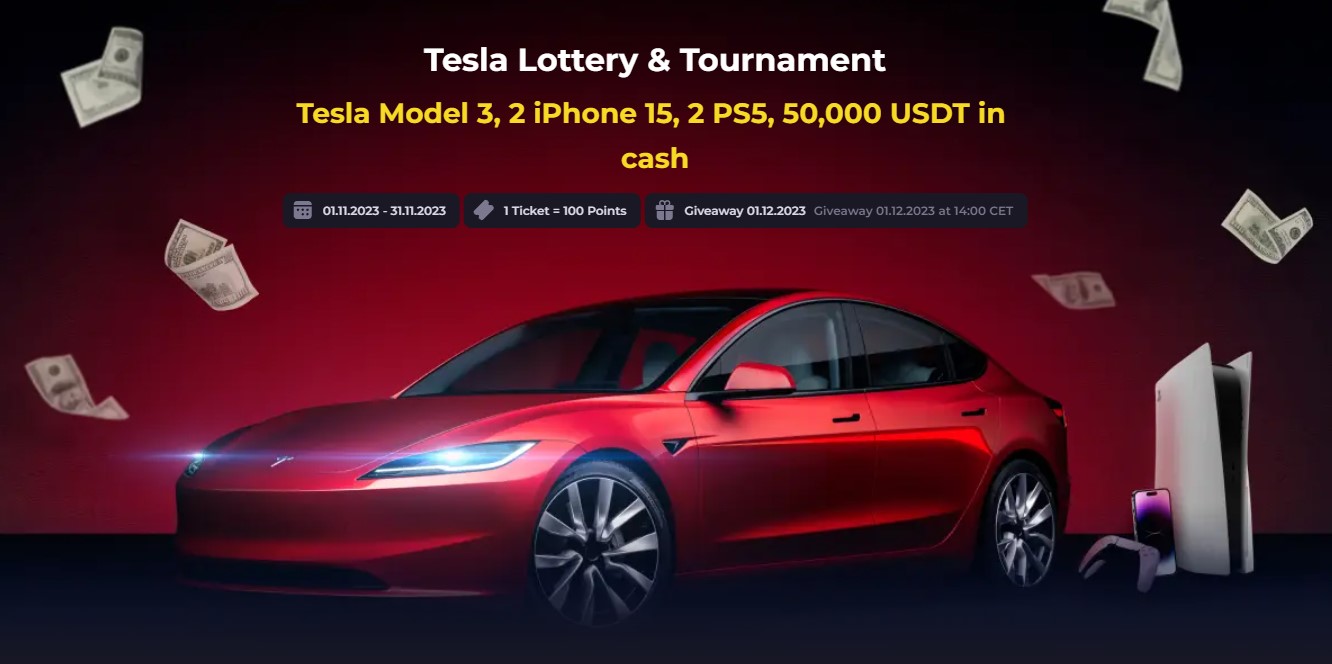 cryptoleo tesla raffle