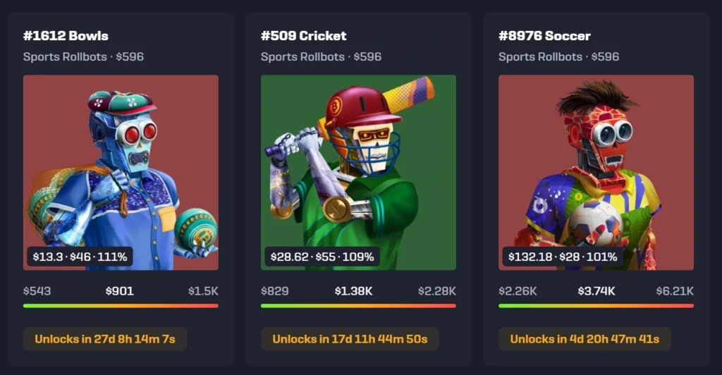 rollbit sportsbot nfts