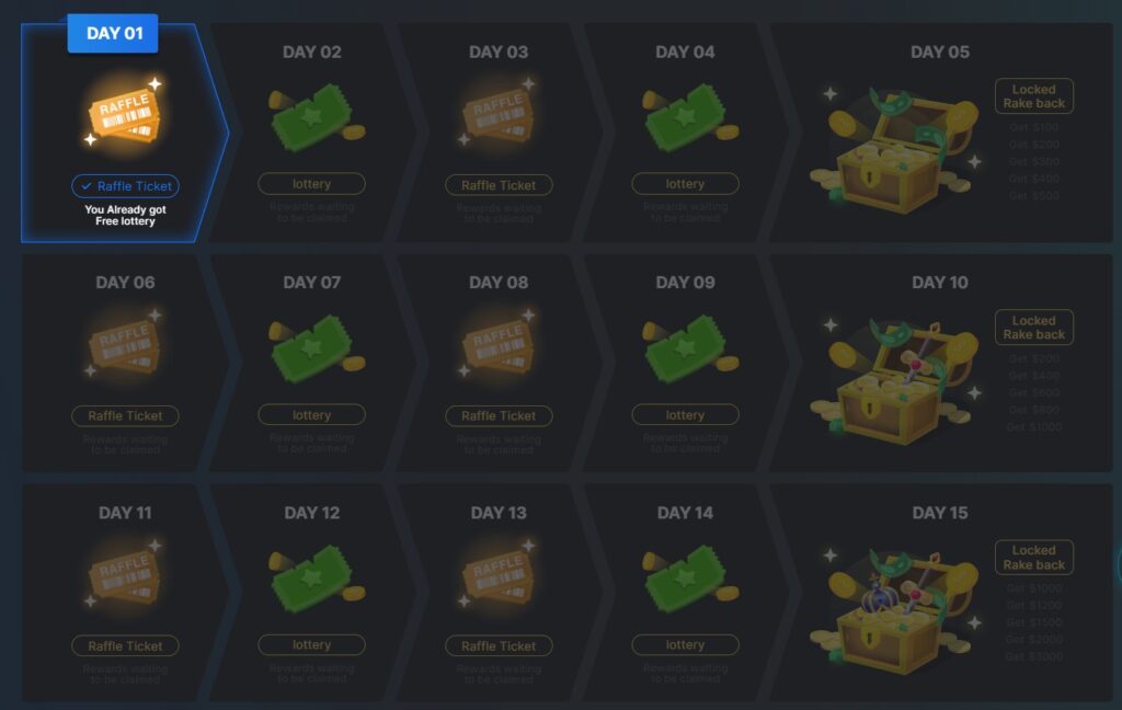 bc.game treasure hunt calendar