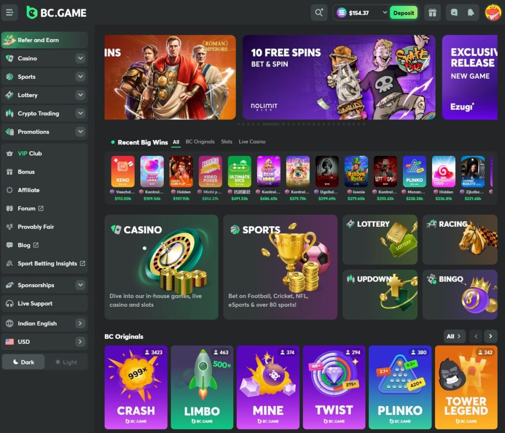 bc.game casino norway
